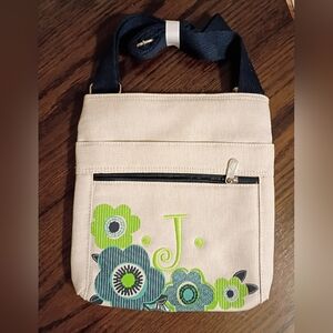 Thirty one Floral Canvas Crossbody Bag